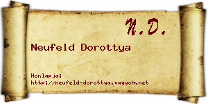 Neufeld Dorottya névjegykártya