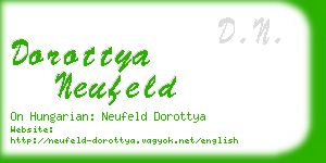 dorottya neufeld business card